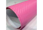 25cm x 50cm RŮŽOVÁ CARBON FOLIE 3D - KARBON FOLIE