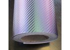 25cm x 50cm CHAMELEON MODRO-FIALOVÝ CARBON FOLIE 3D - KARBON FOLIE