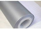 25cm x 50cm STŘÍBRNÁ CARBON FOLIE 3D - KARBON FOLIE