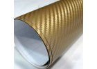 25cm x 50cm ZLATÁ CARBON FOLIE 3D - KARBON FOLIE