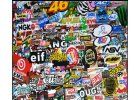 25cm x 25cm STICKER BOMB GRAFFITI FOLIE 3D tvarovatelná